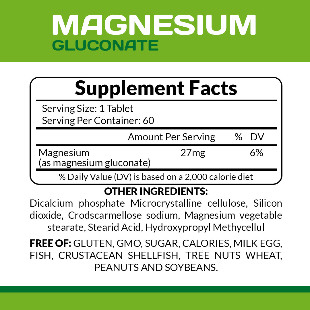 Magnesium Gluconate 500 Mg Tablets